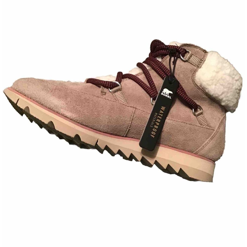Sorel Women’s 8.5 Harlow Cozy Boots Lace up Waterproof Suede Insulated Winter